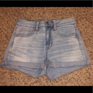 American Eagle High Waisted Jean Shorts